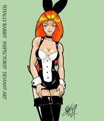 bunny_ears bunny_girl ginger inspector97 playboy_bunny red_hair red_hair sam_(totally_spies) thighhighs totally_spies