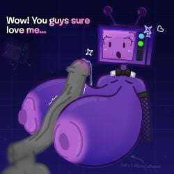 areolae ballsack character_request cum disembodied_penis huge_breasts object_show_community object_shows osc