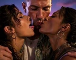 1boy 2girls ai_generated grand_theft_auto grand_theft_auto_vi grok grok_imagine group_kiss group_kissing jason_duval kissing lucia_caminos resident_evil sheva_alomar tagme triple_kiss video