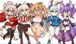 big_breasts bikini breasts chiva_(lucyfercomic) cleavage felis_(lucyfercomic) female furry goya_(lucyfercomic) hiel_(lucyfercomic) huge_breasts lucyfercomic tagme thick_thighs wide_hips