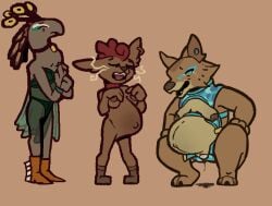 amniotic_fluid anthro avian beicoli_(laika_aged_through_blood) belly big_belly bird birth bodily_fluids both_pregnant breast_squish breasts breeding_slave camilla_(laika_aged_through_blood) canid canine canis clothed clothing coyote crouching crowning crying ctrl-atl-replace7888 domestic_cat felid feline felis female galliform genital_fluids group hi_res lactating laika_(laika_aged_through_blood) laika_aged_through_blood lingerie live_birth mammal mature_female milk mother_(lore) multiple_pregnancies nude nursing_bra parent_(lore) partially_clothed peafowl phasianid pregnant pregnant_anthro pregnant_female skinny_female slightly_chubby slightly_chubby_female squish tears tears_of_joy trans_(lore) trio vaginal_birth