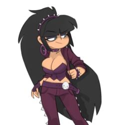 1girls alpha_channel bangs belt bigdad black_hair blue_eyes breasts cleavage disney disney_channel disney_xd earrings edit eyebrows_visible_through_hair eyeshadow female for_sticker_use goth goth_girl gothified gravity_falls hoop_earrings jacket long_hair no_background pacifica_northwest pants png punk purple_eyeshadow sketch solo spiked_bracelet spiked_clothing spiked_collar spiked_hairband spikes sticker_template straight_hair teenager transparent_background transparent_png