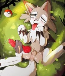 ahegao ambiguous_gender animal_genitalia animal_penis balls bestiality blue_eyes blush bodily_fluids brown_body brown_fur brown_pawpads canid canine canine_genitalia canine_penis claws colored detailed_background digital_media_(artwork) digitigrade disembodied_hand duo ejaculation erection feral finger_claws fur fur_tuft generation_7_pokemon genital_fluids genitals handjob hi_res human human_on_feral interspecies knot knotted_penis lodetail looking_pleasured lycanroc male male/ambiguous male_feral mammal midday_lycanroc nintendo pawpads paws penile penis pokemon pokemon_(species) precum quadruped sex shaded simple_background snout toe_claws tongue tongue_out tuft white_body white_fur