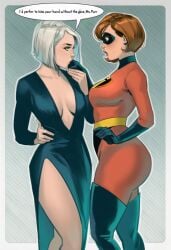 2girls ai_generated big_ass big_breasts big_thighs breasts curvaceous curvy curvy_figure digital_media_(artwork) disney elastigirl female helen_parr hips hourglass_figure huge_ass huge_breasts huge_thighs large_ass large_breasts large_thighs legs light-skinned_female light_skin mature mature_female milf mirage_(the_incredibles) phophopho pixar slim_waist the_incredibles thick thick_hips thick_legs thick_thighs thighs voluptuous waist wide_hips