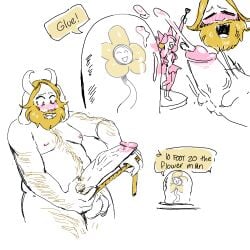 1:1 2026 2_horns 5_fingers ambiguous_gender anthro areola arm_hair asgore_dreemurr balls beard belly belly_hair big_balls big_penis biped black_text blonde_beard blonde_facial_hair blonde_hair blonde_pubes blush blush_lines bodily_fluids body_hair boss_monster_(undertale) bovid caprine chest_hair claws cum cumshot currentlytr_ash curved_horn deltarune dialogue duo ejaculation elemental_creature english_text erection eyes_closed facial_hair figurine finger_claws fingers flesh_fang floppy_ears flora_fauna flower flower_creature flowery_(deltarune) fur genital_fluids genitals glans hair happy hi_res holding_penis horn humanoid_genitalia humanoid_penis leg_hair looking_down looking_down_at_genitalia looking_down_at_penis looking_down_at_self male male/ambiguous male_anthro mammal masturbation mature_anthro mature_male measuring measuring_penis mew_mew_(undertale) mew_mew_kissy_cutie moobs nipples nude nude_anthro nude_male open_mouth open_smile orgasm orgasm_face penile penile_masturbation penis pink_areola pink_claws pink_glans pink_nipples plant pubes singing slightly_chubby slightly_chubby_anthro slightly_chubby_male smile speech_bubble standing talking_to_self tape_measure teeth text tongue undertale undertale_(series) vein veiny_penis white_balls white_body white_ears white_fur white_horn white_penis white_tongue yellow_flower