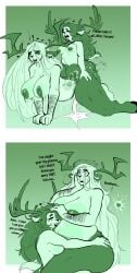absurd_res after_sex animal_genitalia animal_humanoid animal_penis antlers arm_hair belly bent_over big_breasts big_butt big_penis bodily_fluids body_hair bouncing_breasts bovid bovid_humanoid breasts butt butt_squish caprine caprine_humanoid comic cum cum_from_vagina cum_in_vagina cum_inflation cum_inside cum_overflow deer deer_humanoid dialogue duo english_text equine_genitalia equine_penis excessive_cum excessive_genital_fluids female female_penetrated from_behind_position genital_fluids genitals goat_humanoid gynomorph gynomorph/female gynomorph_penetrating gynomorph_penetrating_female hand_on_hip hi_res horn humanoid impregnation inflation internal intersex intersex/female intersex_penetrating intersex_penetrating_female larger_female leaking_cum mammal mammal_humanoid penetration penis satyr sex size_difference smaller_gynomorph smaller_intersex squish standing susieruu text trans_(lore) trans_woman_(lore) translucent translucent_body vaginal vaginal_penetration