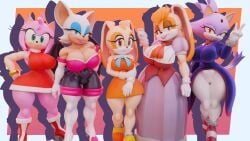 3d 3d_(artwork) 5girls amy_rose animal_ears animal_humanoid anthro anthro_female anthro_only armor armor_plates ass bat bat_ears bat_girl bat_humanoid bat_wings big_ass big_boobs big_breasts big_butt big_ears big_thighs black_nose black_suit blaze_the_cat blender blender3d blender_(artwork) blender_(software) blender_cycles boots breasts brown_eyes bunny bunny_ears bunny_girl cat cat_ears cat_girl cat_humanoid cat_tail catgirl clothed clothing coat cream_the_rabbit curvy curvy_anthro curvy_body curvy_female curvy_figure daughter dress elbow_gloves eyelashes eyeshadow female female_anthro female_focus female_only fur furry furry_female furry_only girl gloves gold_necklace green_eyes hair hedgehog hedgehog_ears hedgehog_girl hedgehog_humanoid high_heel_boots high_heels hips huge_ass huge_breasts huge_butt huge_thighs humanoid large_ass large_breasts large_butt large_thighs latex latex_clothing latex_suit leggings legs lipstick long_ears looking_at_viewer makeup medium_ass medium_boobs medium_breast medium_breasts medium_butt medium_tits milf milf_body mother mother_and_daughter necklace orange_eyes orange_hair outfit pants pink_body pink_fur pink_hair pink_skin pink_skinned_female purple_body purple_coat purple_fur purple_hair purple_skin purple_skinned_female rabbit rabbit_ears rabbit_girl rabbit_humanoid red_dress rouge_the_bat sega self_upload senna_source sfw simple_background sonic_(series) sonic_advance_2 sonic_adventure_2 sonic_rush sonic_the_hedgehog_(series) tail tail_coat tan_body tan_fur tan_skin tan_skinned_female thick_ass thick_thighs thighs two-tone_body two-tone_fur two_tone_body two_tone_fur vanilla_the_rabbit white_body white_fur white_leggings white_pants white_skin white_skinned_female wings yellow_eyes