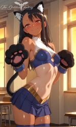 1female 1girl 1girls ai_generated anime anime_character anime_girl artist_name artist_signature beautiful beautiful_girl beauty blush cheerleader cheerleader_uniform classroom cute ecchi erect_nipples female flat_belly flat_stomach hayase_nagatoro hentai hi_res high_quality high_resolution mature_female medium_breasts oiled oiled_skin petite petite_body petite_breasts petite_female seductive shiny_skin slim slim_female slim_waist small_breasts stable_diffusion tan_body tanlines uncensored watermark younger_female