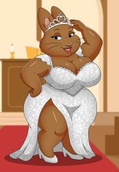 2026 bride bunny_scout_leader cleavage female fur huge_breasts max_and_ruby nick_jr tiara treehouse_tv vanilladream34 wedding wedding_dress