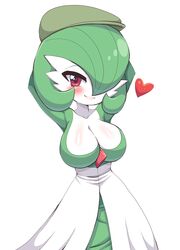 1girls anthro big_breasts breasts cleavage female female_gardevoir female_only gardevoir large_breasts looking_at_viewer nintendo pokémon_(species) pokemon pokemon_(species) pokemon_rse simmsy solo