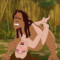 1girls disney disney_princess female human jane_porter male nipples rooler34 straight tagme tarzan_(1999_film) tarzan_(character)