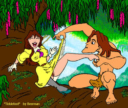 beerman disney dress dress_lift female human jane_porter long_dress long_skirt male nipple_bulge pussy skirt skirt_lift straight tagme tarzan_(1999_film) tarzan_(character) updress upskirt yellow_dress yellow_skirt