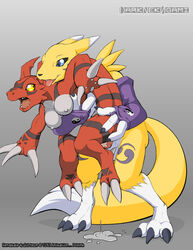 darknek0gami digimon female guilmon renamon rule_63