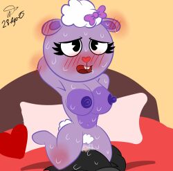 breasts furry happy_tree_friends hotel_room htf lamb lammy_(htf) lammy_lamb licking_pussy wyatt_htf999