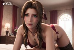 aerith gainsborough from final fantasy by r34arts