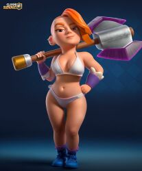 evolution valkyrie (clash royale) from clash (series)