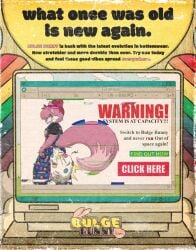 accessory anthro big_tail bow_ribbon canid canine clothing clown_costume clown_makeup computer computer_virus_(program) electronics excessive_feces feces female fictional_product fox hair_accessory hair_ribbon hairbow hi_res hyper hyper_feces hyper_scat magazine_page mammal pajamas ribbons robot_anthro scat seraphina_shameless sharp_teeth soiling soiling_underwear solo solo_focus tail teeth vintage