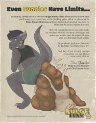 absurd_res advertisement anthro black_hair bottomwear clothing crop_top denim denim_bottomwear denim_clothing denim_shorts digitigrade excessive_feces feces feces_blowout fictional_product hair hi_res hyper hyper_feces hyper_scat kobold magazine_page male messykobold raised_tail scalie scat seraphina_shameless shirt shorts soiling soiling_underwear solo tail text topwear vintage