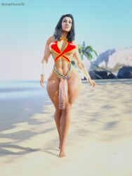 wonder woman from dc by plaphouse3d