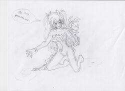 2021 breasts compile_heart english_text female hair_ribbon idea_factory marvel marvel_comics neptunia_(series) noire phenomenonnexus sitting_on_knees sketch spider-man_(series) symbiote tentacle twintails venom venom_(marvel)