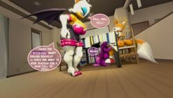 3d 3d_model anthro avian beak bird blowjob blue_eyes boots caught clothing eyelashes eyeshadow fangs fellatio female fox gloves makeup mobian mobian_(species) mobian_bat purple_body purple_hair rouge_the_bat sarahdellen sega sonic_(series) sonic_adventure_2 sonic_the_hedgehog_(series) swallow_(bird) table tails tan_body tattoo thick_thighs wave_the_swallow white_body