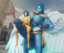 1futa 1girls 3d blender blue_skin breasts completely_nude death_knight female femsub futa_on_female futadom futanari giantess gigantic_balls gigantic_breasts gigantic_penis gynomorph huge_balls huge_breasts huge_cock human hyper hyper_penis kyrian larger_futanari mostly_nude nude nude_female penis shadowlands sitting_on_penis size_difference smaller_female vanasmut wings world_of_warcraft wow