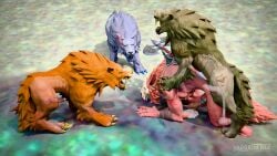 16:9 3d_(artwork) 4k absurd_res anal anal_orgasm anal_penetration animal_genitalia animal_penis anthro anthro_on_feral anthro_penetrated aroused axe barbarian bestiality blender_(artwork) blender_cycles_(artwork) blizzard_entertainment bodily_fluids bone bone_mask canid canine canine_genitalia canine_penis canis cum cum_in_ass cum_inside digital_media_(artwork) duo ejaculation english_text erection feral feral_penetrating feral_penetrating_anthro foirgairwolf genital_fluids genitals grey_body group hands-free hi_res howl howlark_(foirgairwolf) intraspecies intraspecies_bestiality knot knot_fucking knotted_penis male male/male male_penetrated male_penetrating male_penetrating_male mammal mask mythological_canine mythological_creature mythology orgasm penetration penile penile_penetration penis piercing plant public public_sex red_body red_skin sex skull skull_mask stone_floor tail text tree voyeur warcraft weapon weapon_on_back werecanid werecanine werecreature werewolf widescreen wolf worg x-ray_view zoophilia