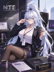 ai_generated glasses mature_female neverness_to_everness office office_clothing office_lady tagme tagme_(character)