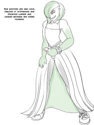 arania cock_growth comic female_to_male gardevoir pokemon pokemon_(species) transformation