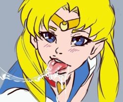 1girls after_oral aged_up ahe_gao ahegao basic_color_edit bishoujo_senshi_sailor_moon blush clothing color color_edit colored edit female_only meme sailor_moon sailor_moon_redraw_challenge saliva saliva_string saliva_trail solo solo_female ungulatr usagi_tsukino