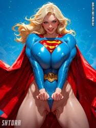 ai_generated ass big_ass big_breasts breasts dc dc_comics female female_only huge_breasts kara_zor-el large_ass large_breasts shtora solo_female supergirl superman_(series) thick_thighs wide_hips