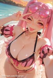 1girls ai_generated ass ass_focus big_ass big_breasts bikini blush breasts cute cute_face exposed_breasts female female_focus fire_emblem fire_emblem:_genealogy_of_the_holy_war hilda_(fire_emblem) hilda_valentine_goneril large_ass large_breasts light-skinned_female light_skin looking_at_viewer open_mouth pink_eyes pink_hair sexy sexy_body sexy_female sexy_pose standing younger_female