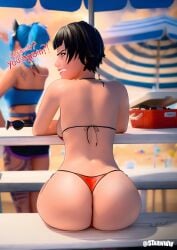 2026 2girls 3d annoyed ass back_view backboob bare_shoulders bikini bikini_bottom bikini_top black_hair black_hair_female blurry_background butt english_text epic_games female female_focus female_only fortnite fortnite:_battle_royale light-skinned_female light_skin looking_at_viewer looking_back looking_back_at_viewer rear_view short_hair side-tie_bikini sitting skimpy skimpy_bikini starinww swimwear text the_order_(fortnite) the_order_(reforged) two-piece_swimsuit