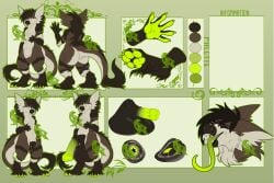 animal_genitalia animal_penis animal_vulva anthro balls big_balls big_penis canine_genitalia canine_vulva dragon equine_genitalia equine_penis fur genitals hair huge_balls huge_penis long_tongue male model_sheet mythological_creature mythological_scalie mythology omez open_mouth pawpads penis references scalie tail tongue vulva