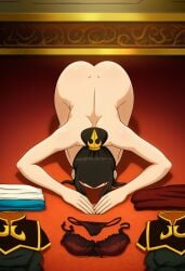 ai_generated avatar_the_last_airbender azula defeated_villainess dogeza folded_clothes submissive_female