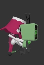 3d backshot backshots blushcrunch_studio brightney_(dandy's_world) dick_in_ass explicit prisma3d roblox side_view vee_(dandy's_world)
