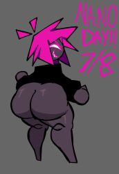 !! 1girls 2026 2d 2d_(artwork) 2d_artwork ass ass_bigger_than_head ass_focus ass_up black_shirt bottomless bubble_ass bubble_butt butt butt_focus butt_up chubby_cheeks dat_ass dat_butt digital_drawing_(artwork) digital_media_(artwork) english_text fat_ass fat_butt female female_only freckles freckles_on_face glistening glistening_ass glistening_body glistening_butt glistening_hip glistening_skin glistening_thighs grin hi_res huge_ass huge_butt looking_at_viewer massive_ass massive_butt nanodude78 pink_hair presenting presenting_ass presenting_butt ribznsfw sharp_teeth shirt smile smiling smiling_at_viewer text thick_hips thick_thighs voipina_(nanodude78) white_eyes wide_ass wide_hipped_female wide_hips