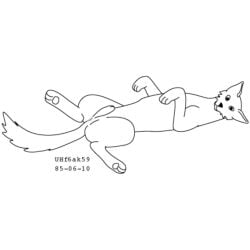 1985 1:1 animal_genitalia balls black_and_white canid canine canis dated domestic_dog eunuch feral genitals looking_at_viewer lying male mammal monochrome on_back presenting sheath simple_background solo spread_legs spreading urbanhermit white_background