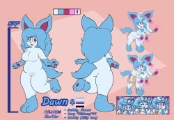 big_ass big_breasts breasts bubble_butt cleavage eeveelution female furry huge_ass huge_breasts notmrsatsuma pokemon pokemon_(species) sylveon tagme thick_thighs wide_hips