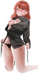 artist_request chara embarrassed female_focus lingerie solo solo_female solo_focus undertale undressing
