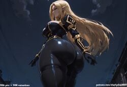 1girl 1girls absurd_res ai_assisted ai_generated alpha_(the_eminence_in_shadow) anime ass ass_focus black_legwear blonde_hair blue_eyes boobs breasts bubble_butt butt butt_focus charlychad007 clothed curvy elf female female_focus from_below hi_res high_resolution highres large_breasts light-skinned_female light_skin looking_away outdoors patreon patreon_logo patreon_username sky starry_sky the_eminence_in_shadow thick_ass thick_thighs thighs voluptuous wide_hips