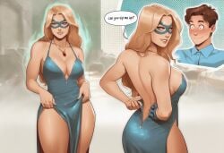 1boy 1boy1girl 1girls adhoc_studio ai_generated big_ass big_breasts big_thighs blonde_blazer blonde_female blonde_hair breasts curvaceous curvy curvy_figure digital_media_(artwork) dispatch_(game) female hips huge_ass huge_breasts huge_thighs large_ass large_breasts large_thighs legs light-skinned_female light_skin male male/female mandy_(dispatch) mature mature_female mecha_man phophopho robert_robertson slim_waist straight thick thick_hips thick_legs thick_thighs thighs voluptuous waist wide_hips wide_thighs