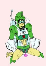 alien alien_girl clitoris cum cum_drip cum_dripping cum_in_pussy cum_inside dripping_cum dripping_pussy female green_lipstick green_pussy greenlight machine mechanical partially_clothed pussy robot robot_girl transformers vagina yellow_body yellow_skin