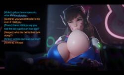 3d 3d_(artwork) 3d_model 3d_render asian asian_female big_breasts blizzard_entertainment bodysuit boob boobs bottopbot2 breasts brown_hair brunette cleavage d.va facepaint gamer gamer_girl gaming gaming_chair huge_breasts large_breasts milk milk_drip milk_leaking milking milking_breasts overwatch overwatch_2 scrag_boy_(model) scrag_d.va slurp slurping sucking sucking_breasts sucking_breasts_meme sucking_nipples sucking_own_breasts tits