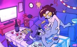 alcohol algob4v bav beer buckteeth bunny_ears couch dominant dominant_male domination furry furry_male gay gay_domination gay_male handjob holding_legs jerking jerking_off jerking_off_another jerkingoff jerkingoff_another legs legs_spread living_room naked naked_male nude nude_male oc on_table original_character original_characters penis penis_out rabbit_ears self_insert vab_(bav)