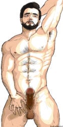 erection fallout fallout_4 gay hard_on male male_focus male_only paladin_danse precum precum_drip precum_dripping small_balls solo solo_focus solo_male yaoi
