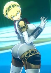 3d aigis_(persona) android ass back big_ass luminaryofages persona persona_3 robot robot_girl