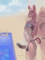 2024 3:4 7b7a2f absurd_res animal_genitalia animal_penis anthro artist_name biped clothed clothed_anthro clothed_male clothing detailed_background digital_media_(artwork) digital_painting_(artwork) duo equid equine equine_genitalia equine_penis genitals gris_swimsuit half-erect hands_behind_back hi_res male male_anthro mammal mane meme meme_clothing one-piece_swimsuit outside painting_(artwork) penis solo_focus standing swimming_pool swimwear tail text three-quarter_view topwear translucent translucent_clothing translucent_swimwear tube_top