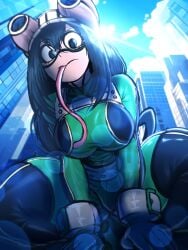 1female 1girl 1girls big_ass boku_no_hero_academia froppy huge_ass mha my_hero_academia tsuyu_asui