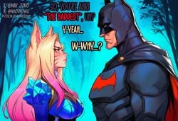 1boy 1boy1girl 1girl 1girl1boy 1girls about_to_be_raped about_to_have_sex ahri ahri_(league_of_legends) ai_assisted ai_generated batman batman_(bruce_wayne) batman_(series) dc dc_comics forest hoyoverse inminent_rape inminent_sex k/da_ahri k/da_all_out_ahri k/da_all_out_series k/da_series league_of_legends league_of_legends:_wild_rift nay_juno night riot_games vastaya